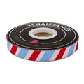 Funny Valentine - Postage Stripe - 5/8" width - by Lizzy House - 15 Yard Spool