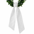 Scalloped Wreath Sash Holidays Entryway Decor: White
