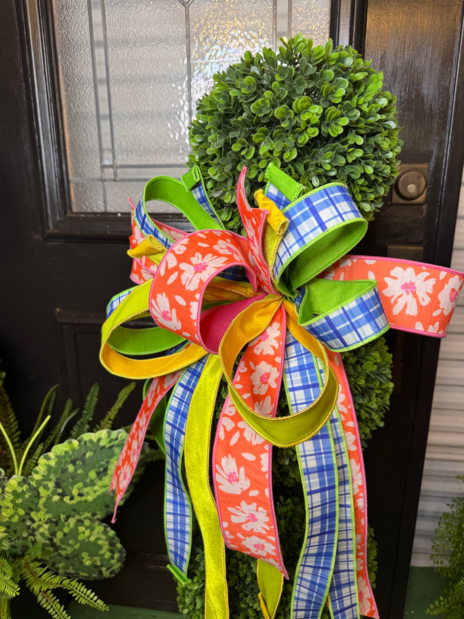 Mix & Match Brights Bow on 36" Topiary