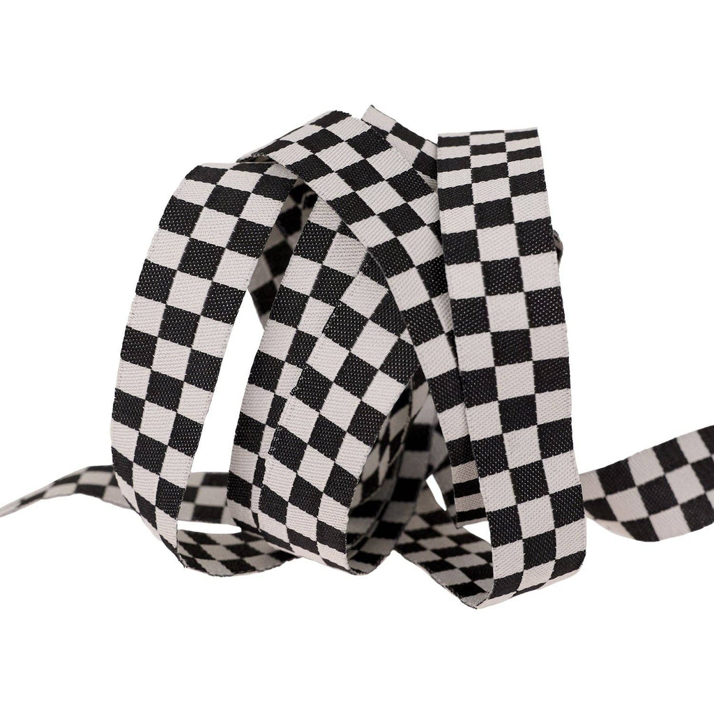 Mixtape - Checker in Black - 5/8" - by Alexia Abegg - 15 Yard Spool