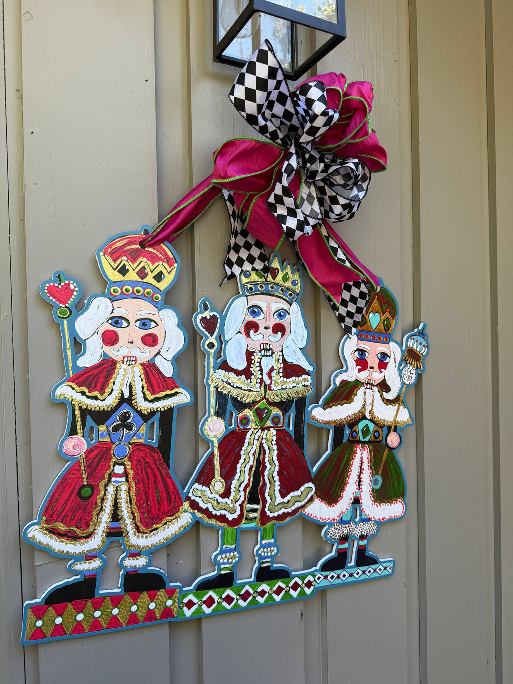LARGE Designer Nutcracker Trio Door Hanger