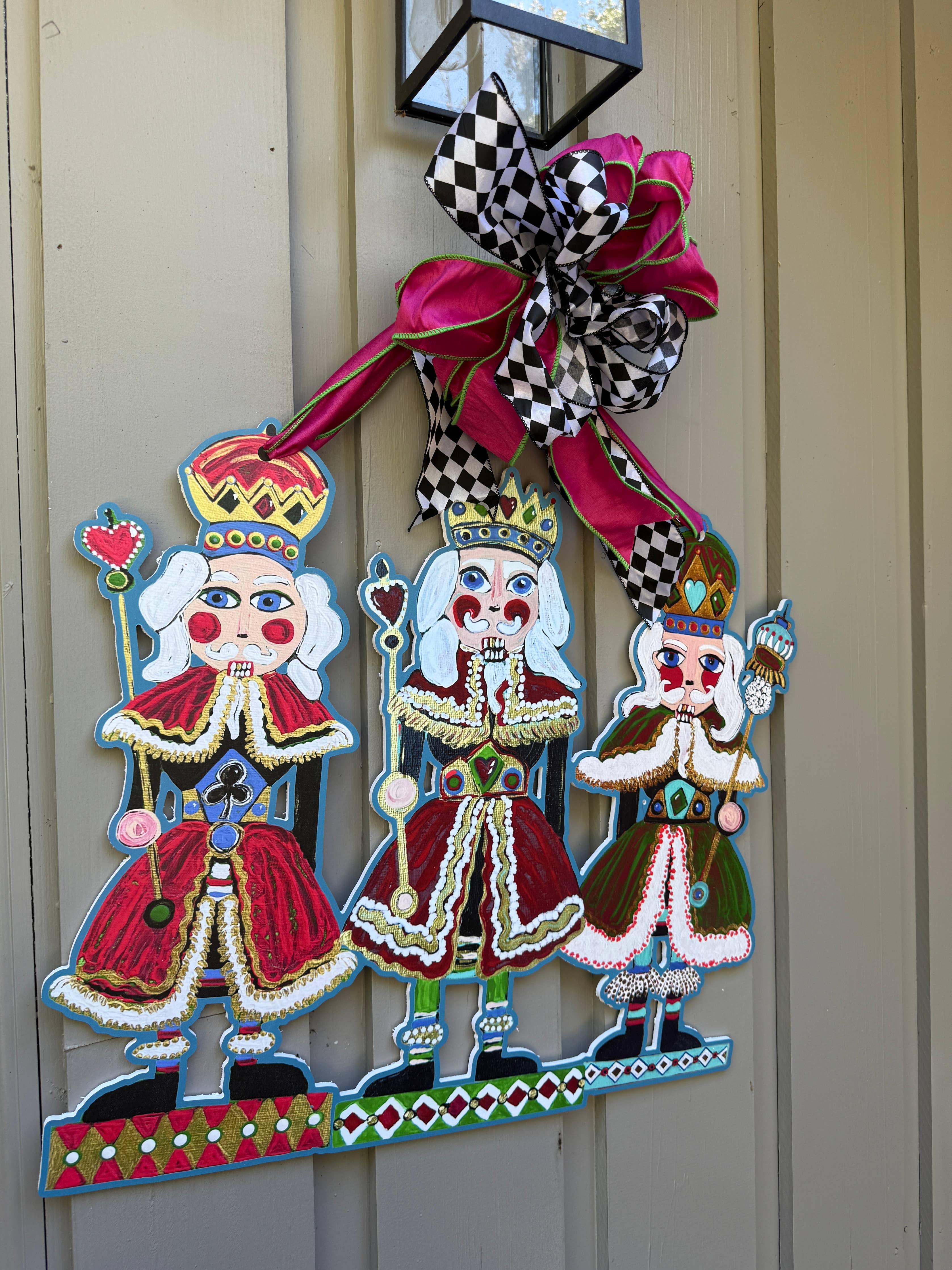 LARGE Designer Nutcracker Trio Door Hanger