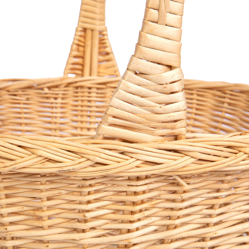 Oval White Willow with Over Handle