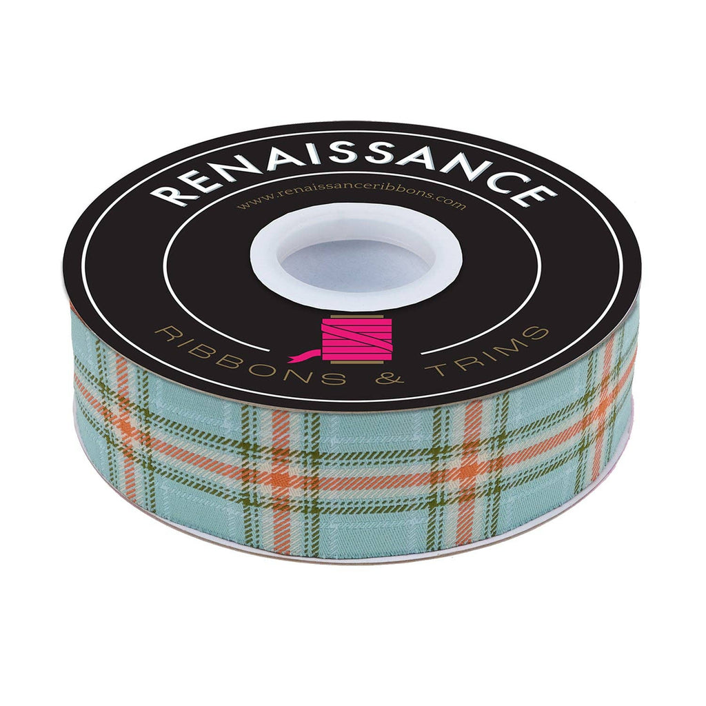 Plaid Perfection in Sky - 1-1/2" width - The Great Outdoors by Stacy Iest Hsu - 15 Yard Spool