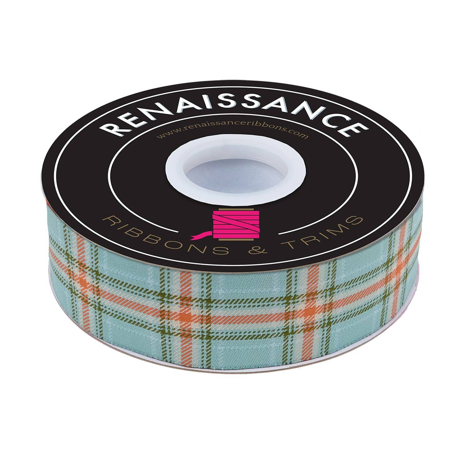 Plaid Perfection in Sky - 1-1/2" width - The Great Outdoors by Stacy Iest Hsu - 15 Yard Spool