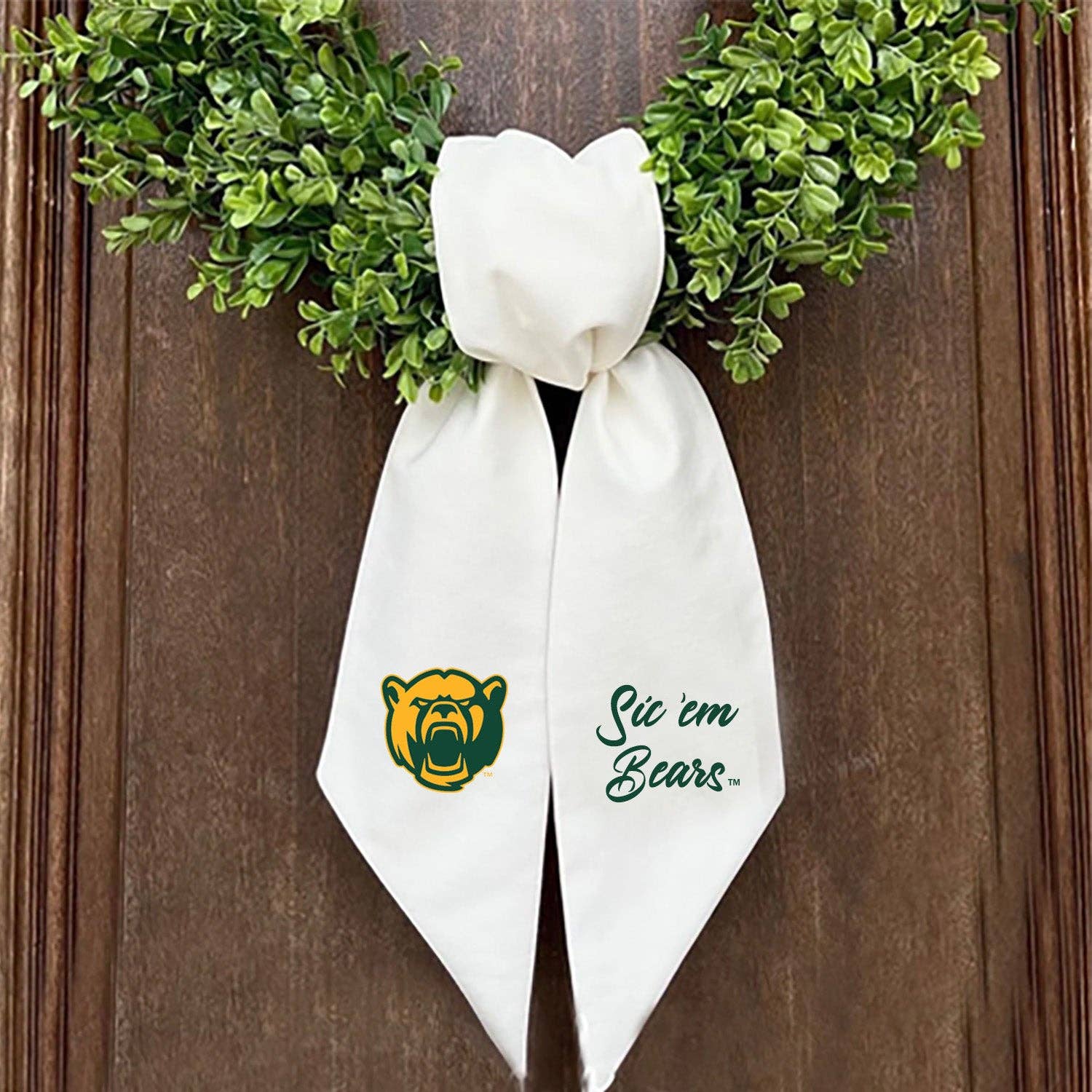 Baylor Logo Embroidered Wreath Sash