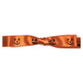 Black Ink Jack O'Lantern on Mandarin Ribbon