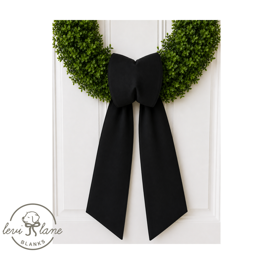 Fall Bow Wreath Sash Pre-Order - CAPPED - ETA End of August: Lavender with Orange Ric Rac