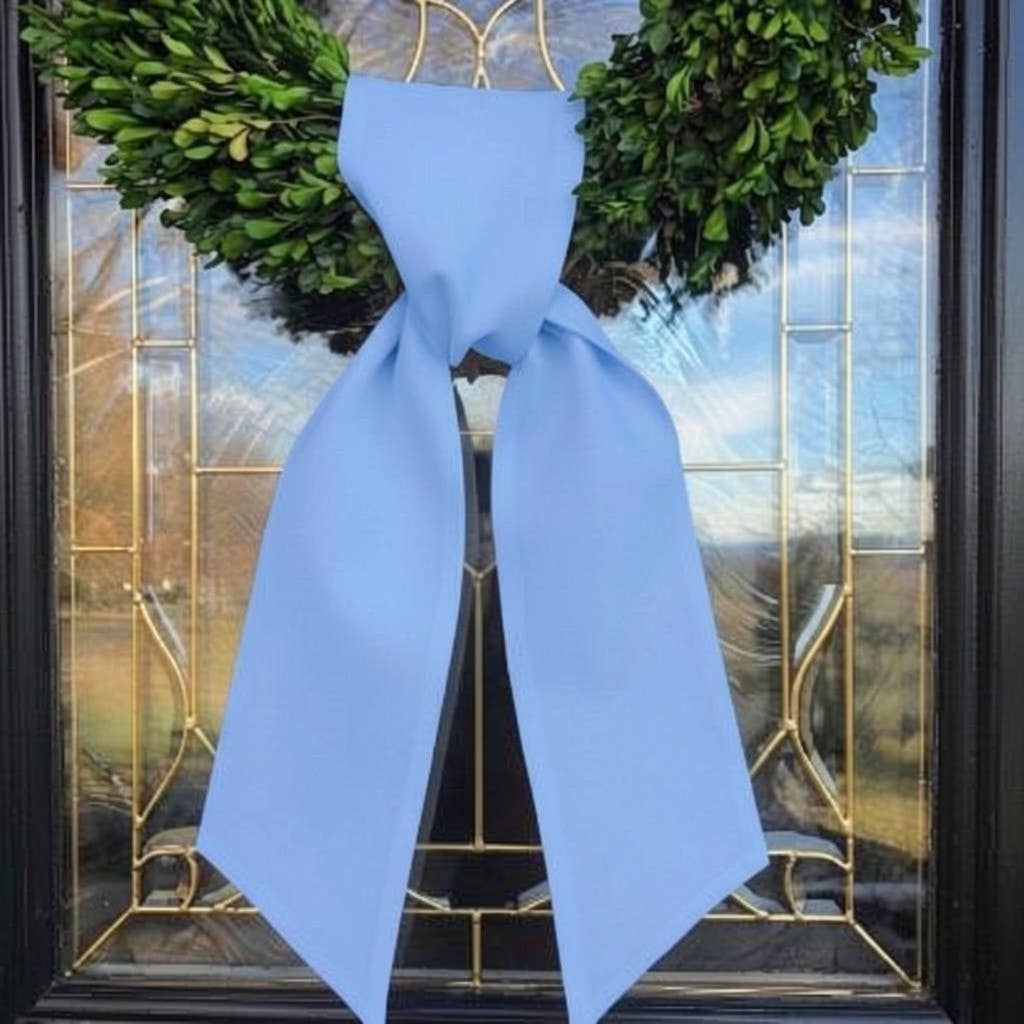 Cotton Wreath Sash | All-Season Holidays Entryway Decor 56": White