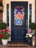 Chinoiserie Door Hanger with Bow
