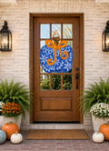 Blue Chin Pumpkin Door Hanger