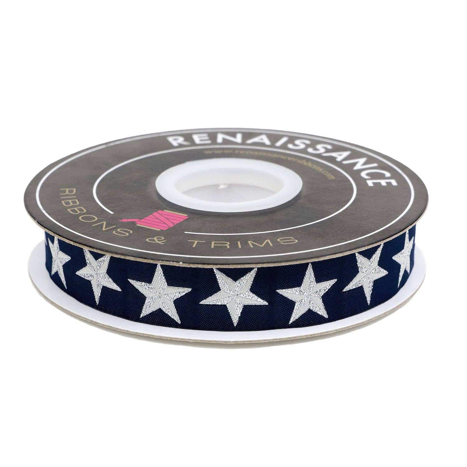 High Flight - Twinkle in Flag Blue - 7/8" width - by Sarah Thomas - 15 Yard Spool