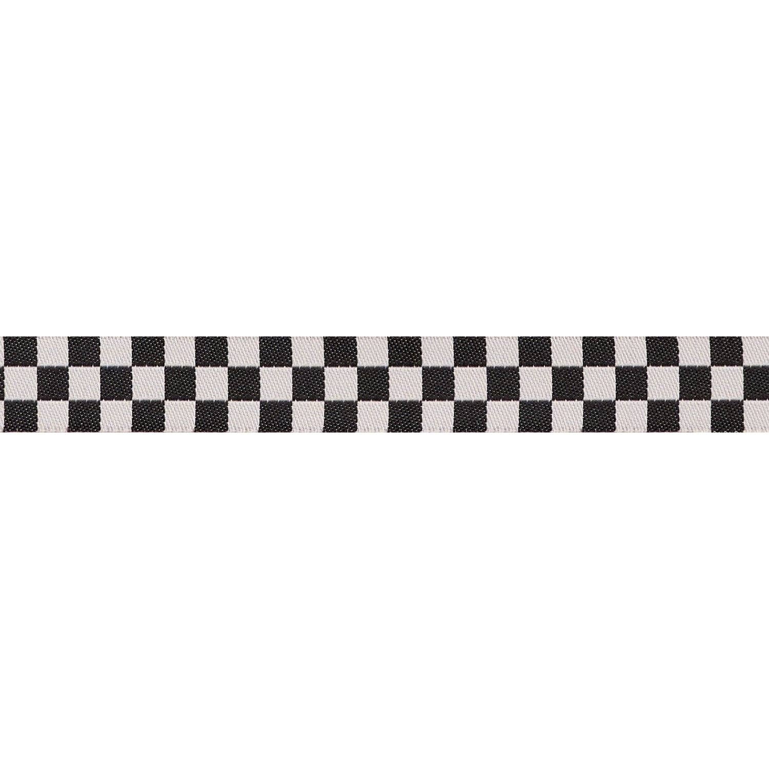 Mixtape - Checker in Black - 5/8" - by Alexia Abegg - 15 Yard Spool