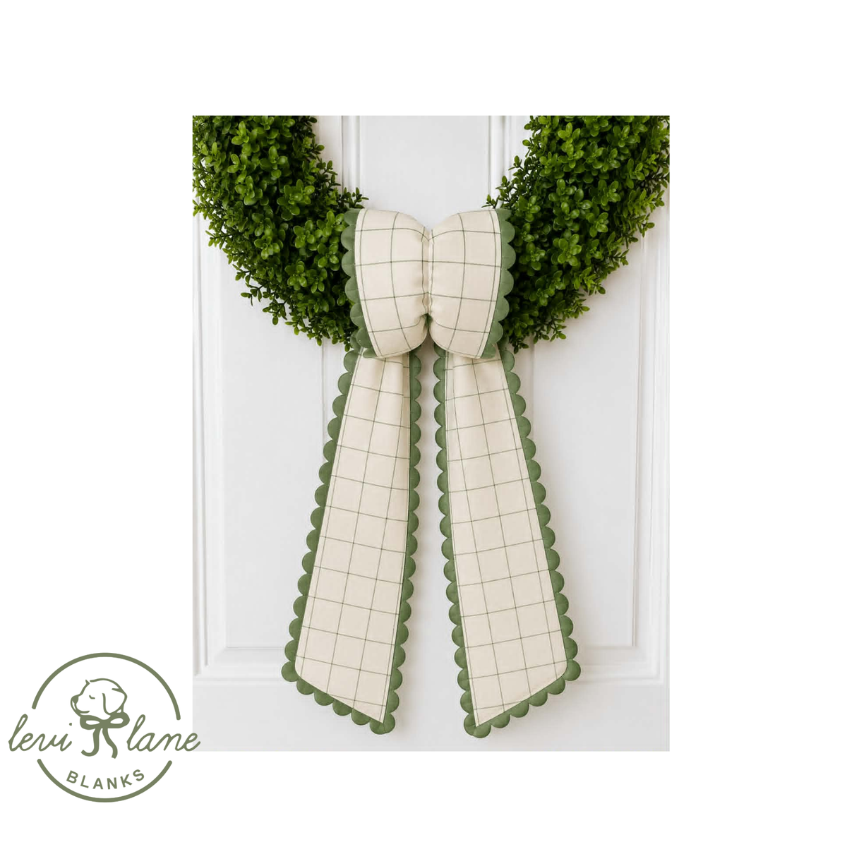 Fall Bow Wreath Sash Pre-Order - CAPPED - ETA End of August: Lavender with Orange Ric Rac