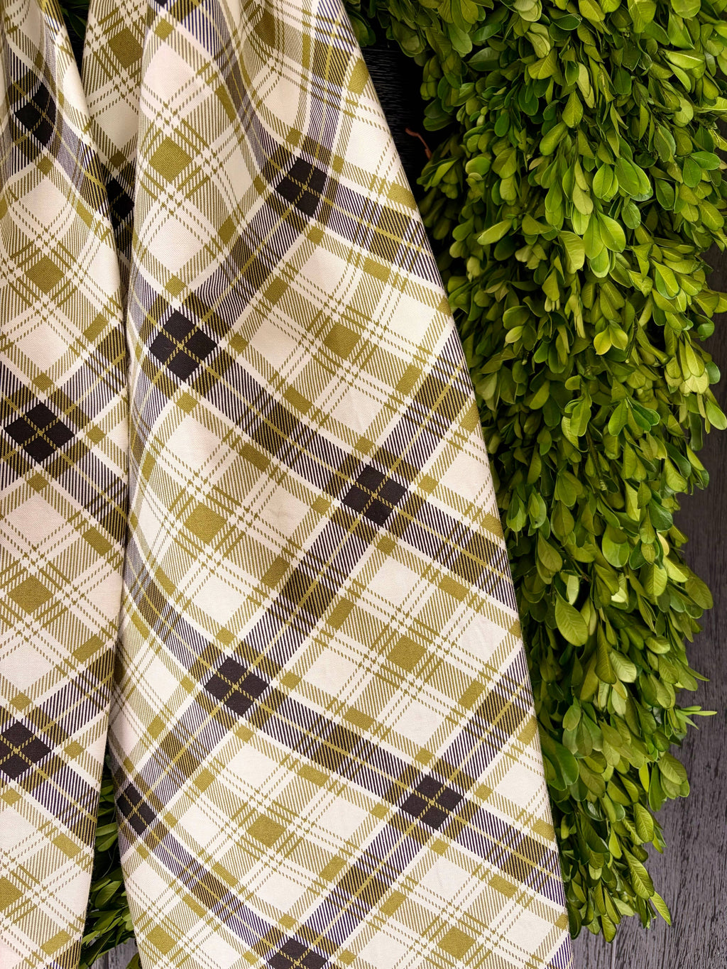 The Olivewood Tartan Bow