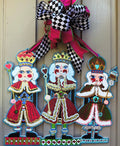 LARGE Designer Nutcracker Trio Door Hanger