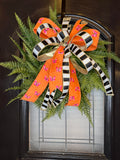 Sweet Butterfly Summer Bow and Small Fern Wreath