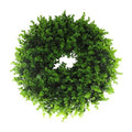 20"  All Handmade FULL  Boxwood Wreath GREEN