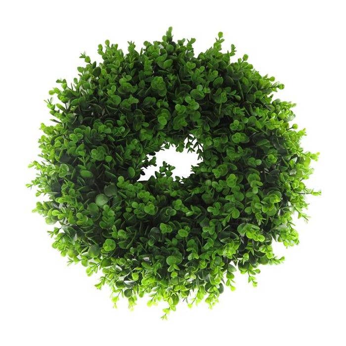 20"  All Handmade FULL  Boxwood Wreath GREEN