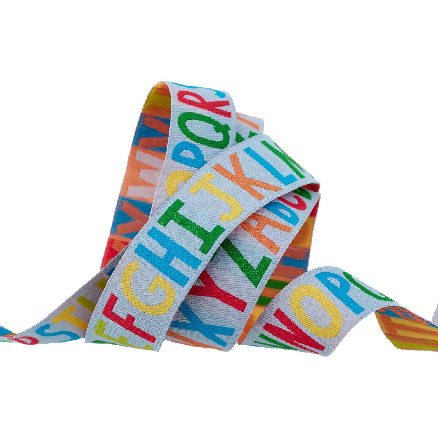 Alphabet Soup in Bright Sky - 7/8" width - Back to School by Stacy Iest Hsu - 15 Yard Spool