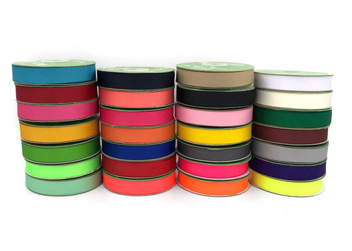3/4" Matte Gold Woven Grosgrain Ribbon
