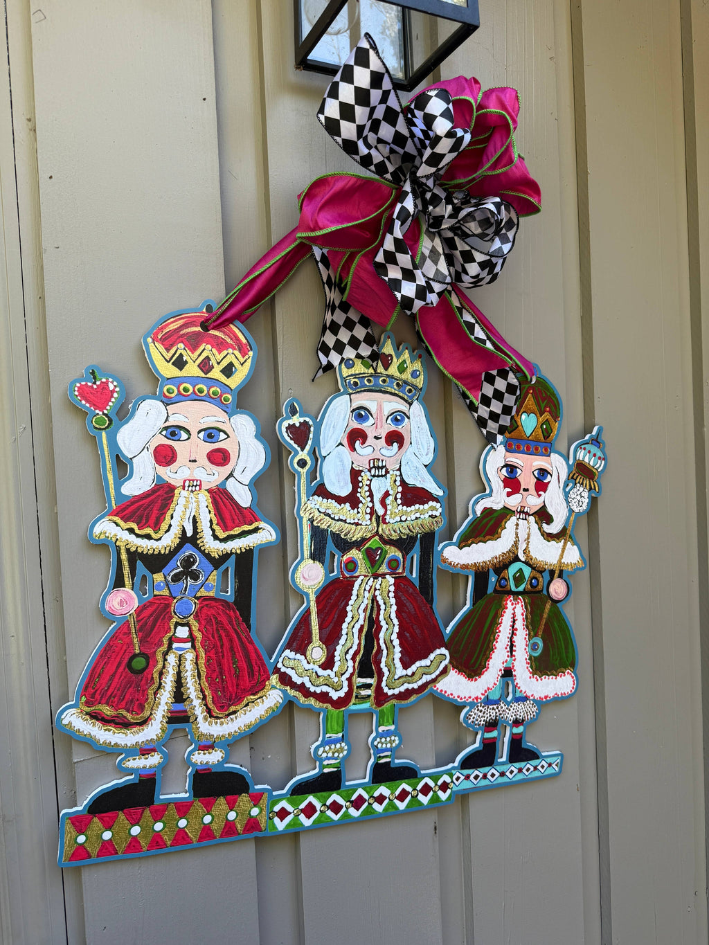 LARGE Designer Nutcracker Trio Door Hanger