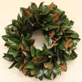 The Classic 30-inch Lucknow Southern Fresh Magnolia Wreath: 20-inch