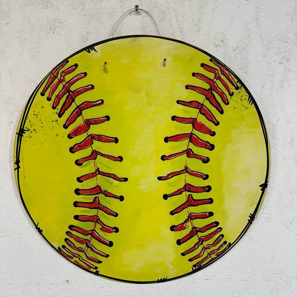 Softball Door Hanger 23"