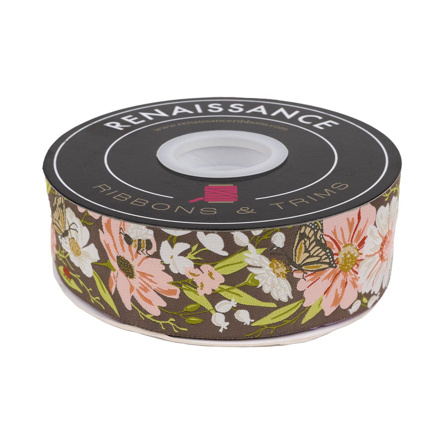 Farmstead - Farm Garden in Charcoal - 2" width - by Stacy Iest Hsu - 15 Yard Spool