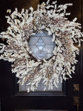 34" White Floral & Berry