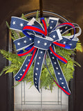Stars & Stripes Bow and Fern Wreath