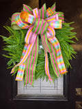 Pastel Plaid Bow