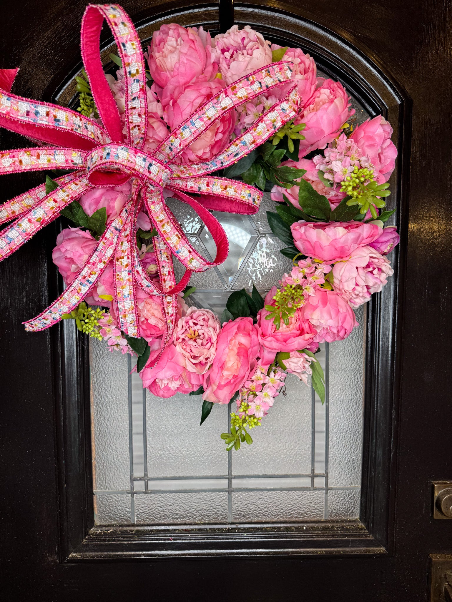 Simplicity Coco Bow and Peony Wreath
