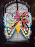 Sweet Butterfly Door Hanger with Bow
