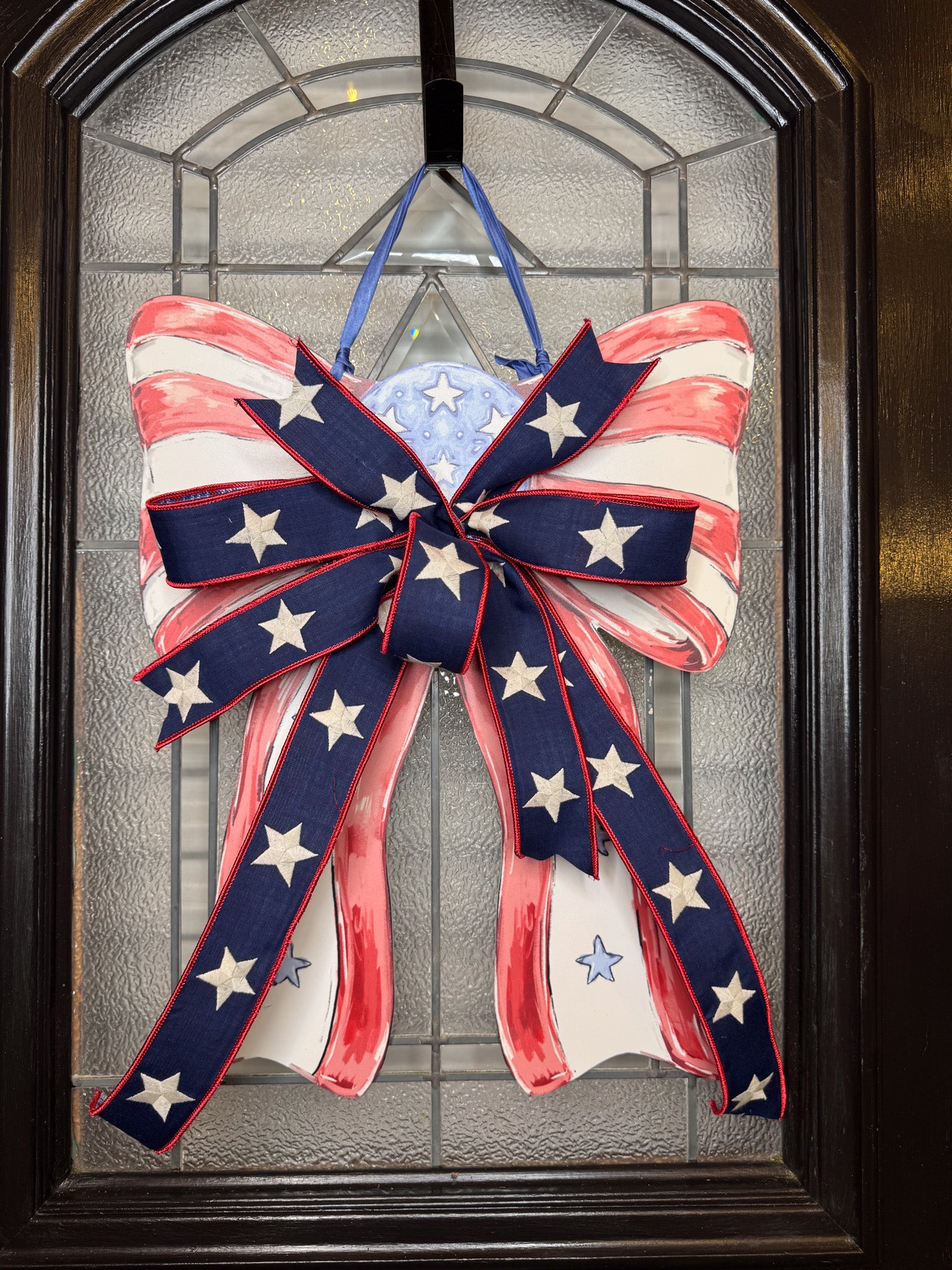 Patriotic Bow Door Hanger