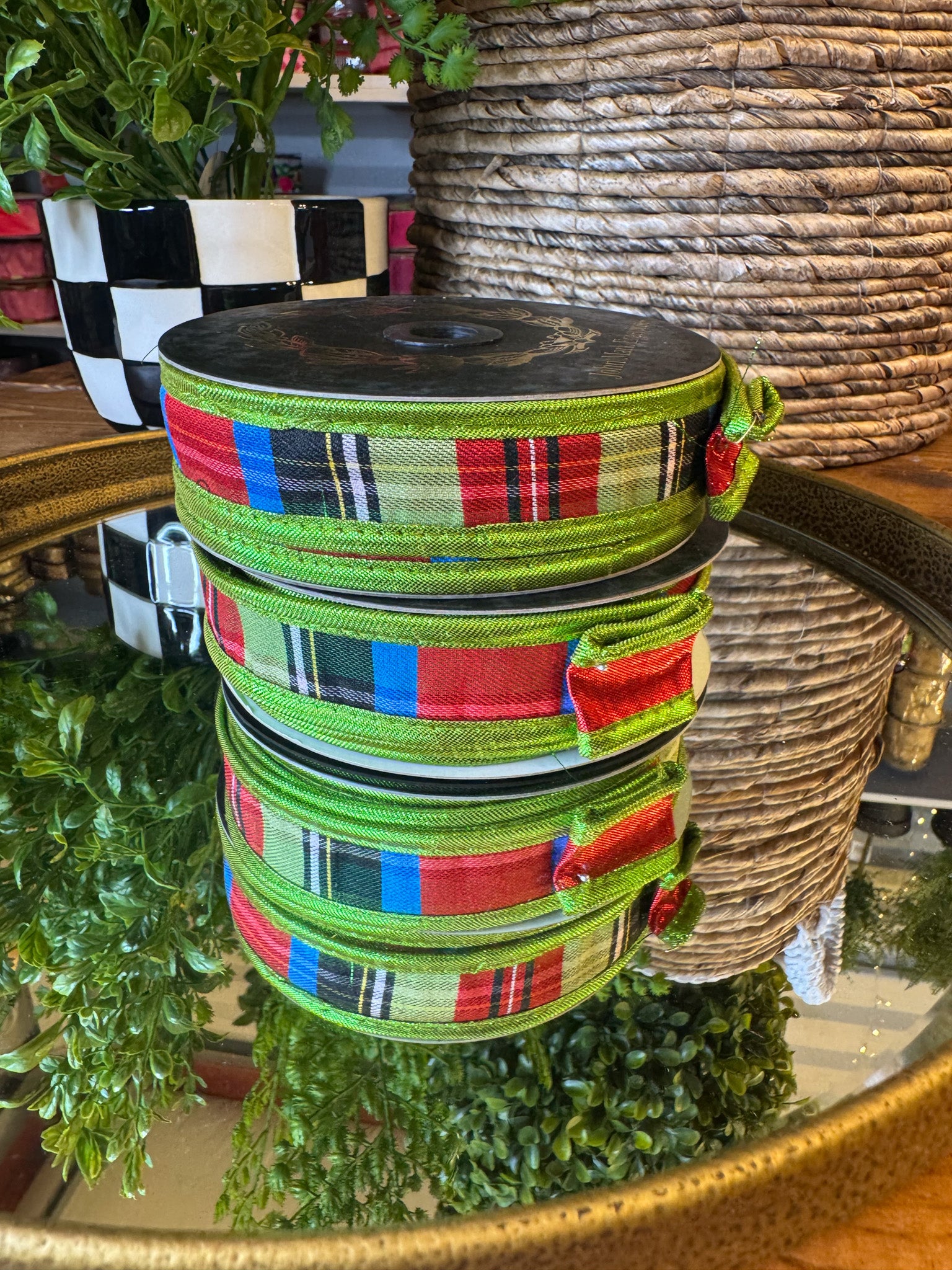 Stripe Metallic Dupion JME Ribbon