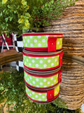 Dupion Polka Dot Ribbon