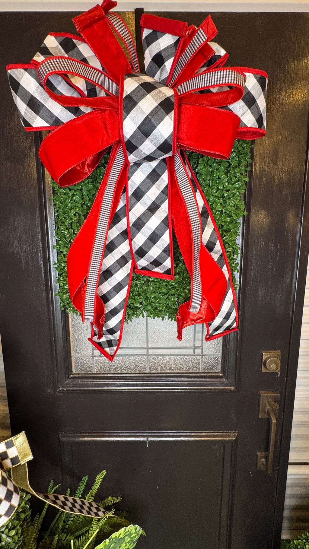 Red & Black Bow