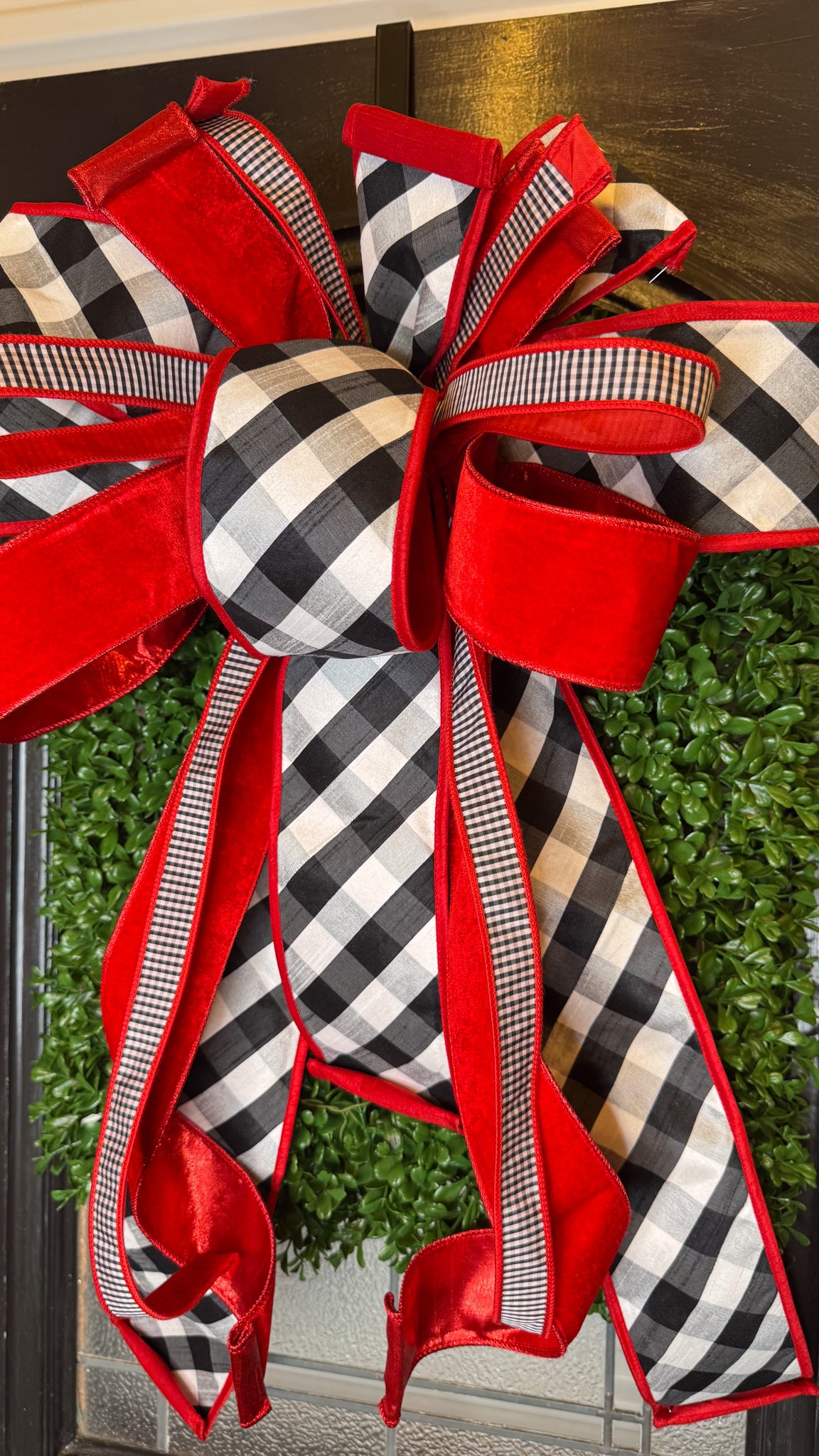Red & Black Bow