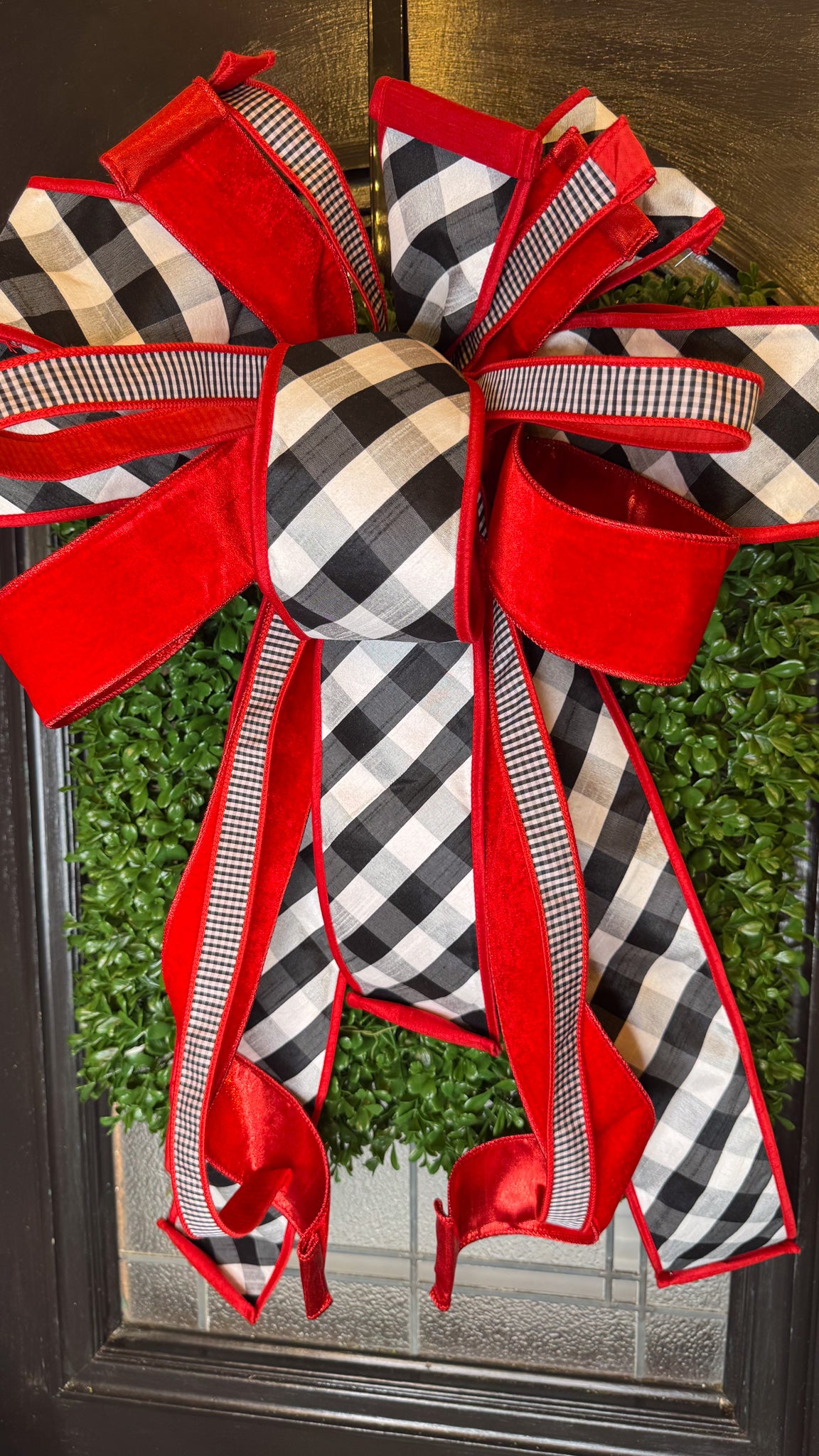 Red & Black Bow