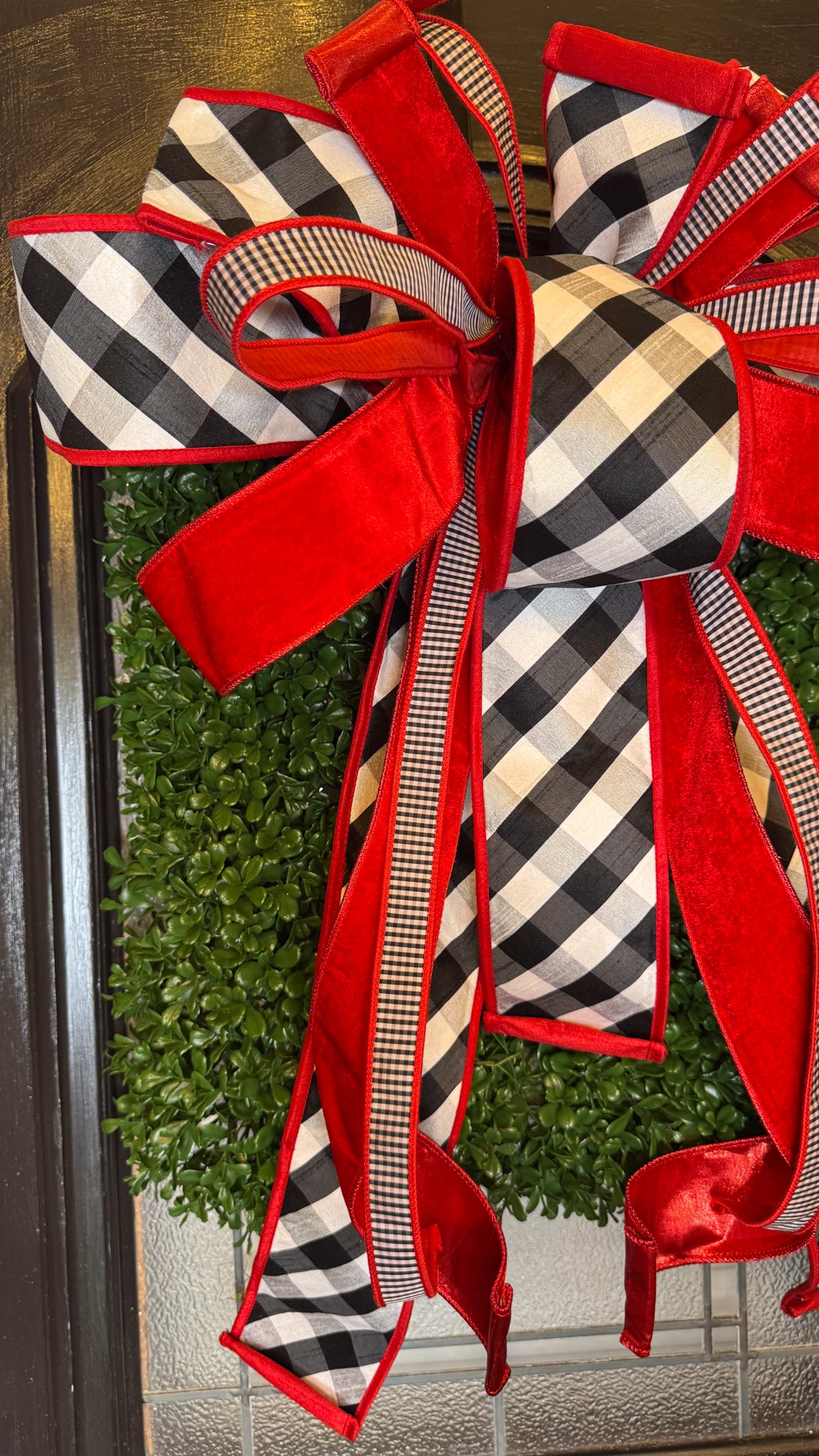 Red & Black Bow