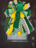Green & Gold Game Day Bow