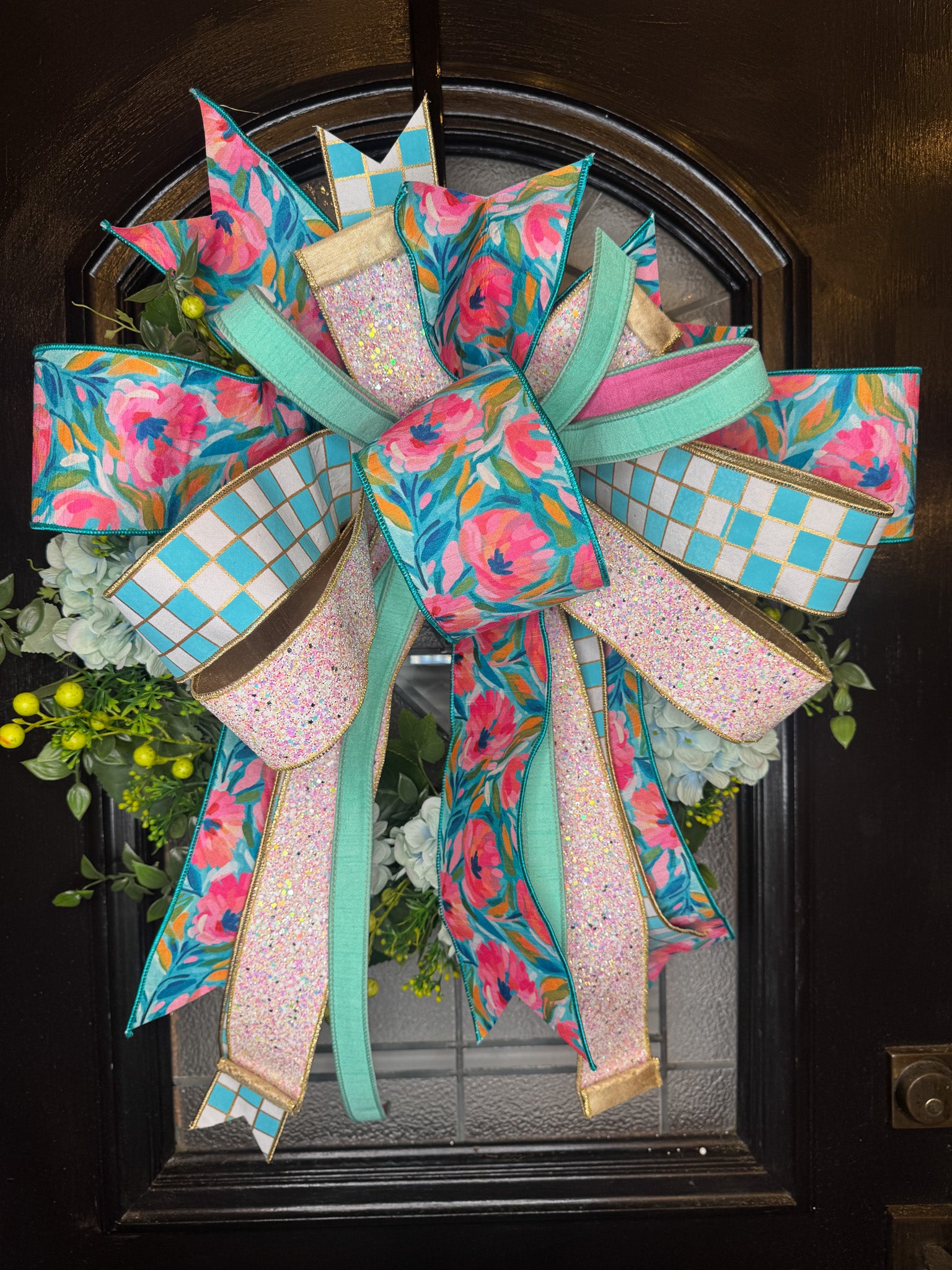 Coastal Garden Party Bow Large