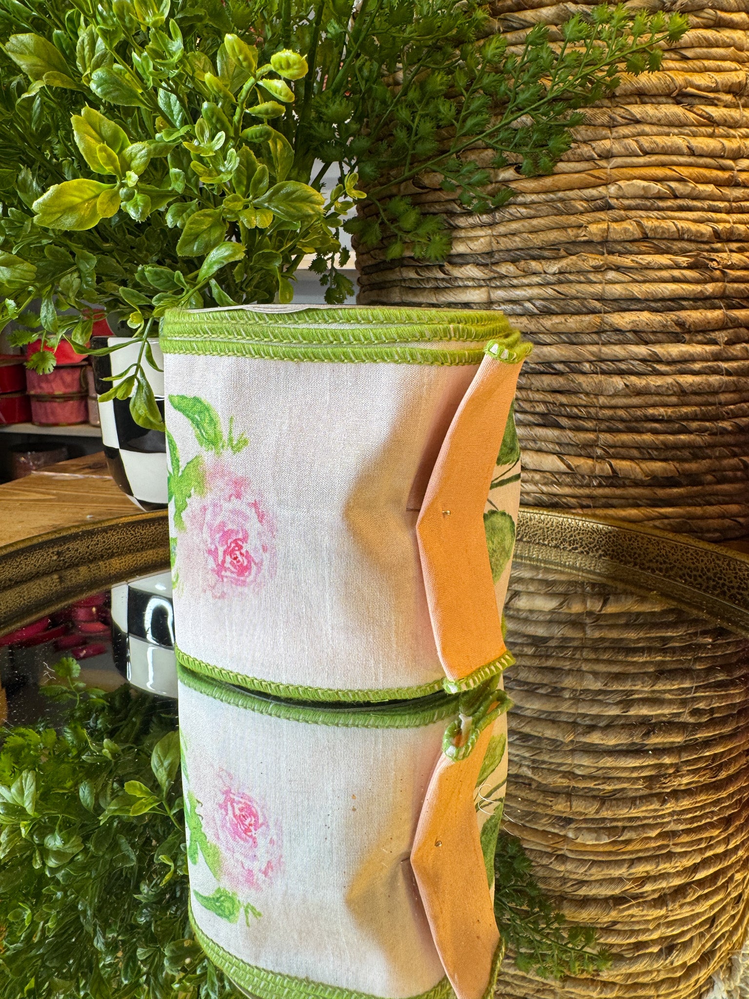 Floral Signature Print JME Ribbon