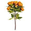 Vickerman 23" Artificial Coffee Peony Spray.: Coffee / Polyester / 23"