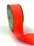 1.5" Neon Coral Woven Grosgrain Ribbon