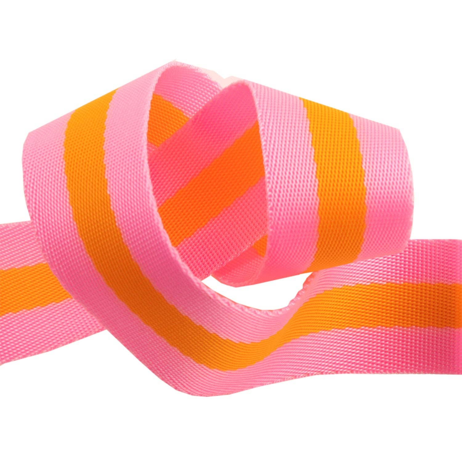 Pink and Orange - 1.5" Nylon Webbing - by Tula Pink - 16 Yard Spool