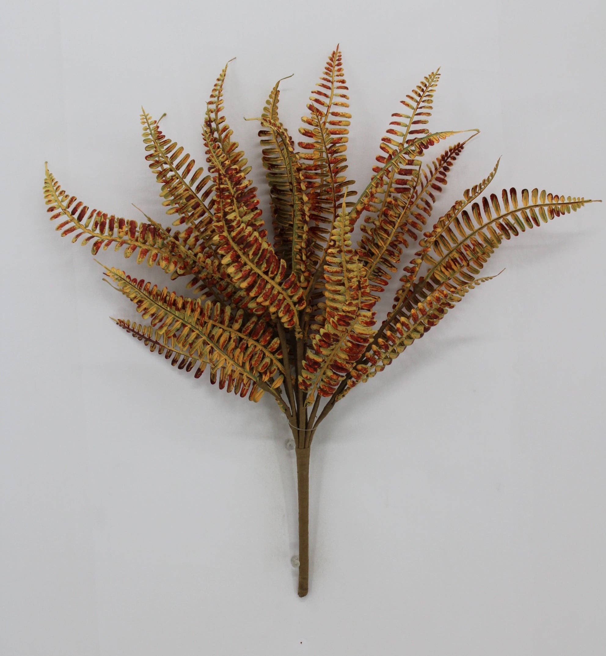 18 IN PLASTIC FERN BUSH-65681-YEL
