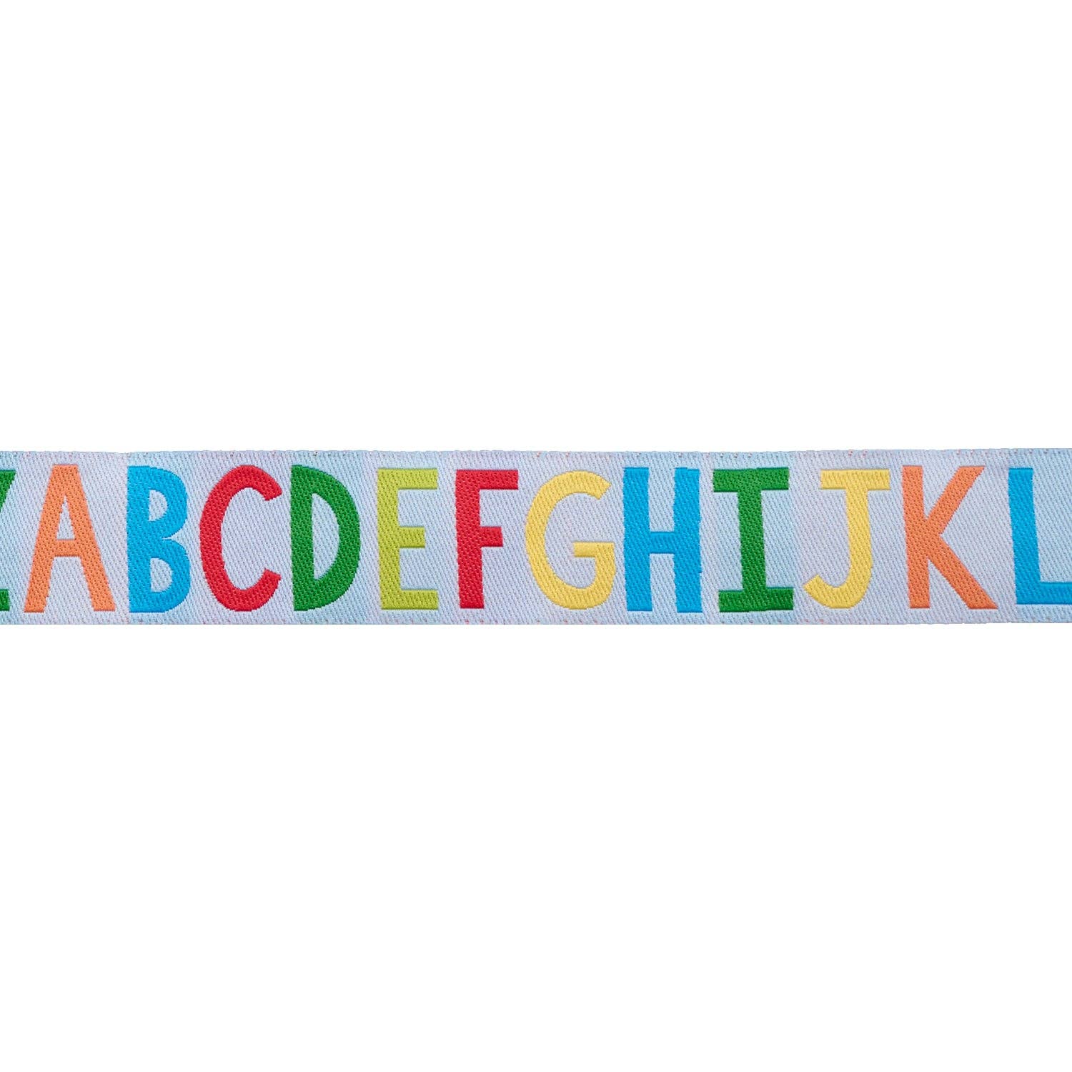 Alphabet Soup in Bright Sky - 7/8" width - Back to School by Stacy Iest Hsu - 15 Yard Spool