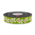 Buon Natale - Holly and Vine in Pine - 7/8" - by Joanna Figueroa - 15 Yard Spool